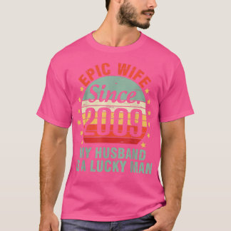 T-shirt Épopée Femme Depuis 2009 Mon Mari Est Un Homme Cha