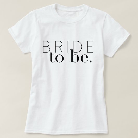 T-shirt Épouse chic à être | Mariage | Mariée (Design devant)