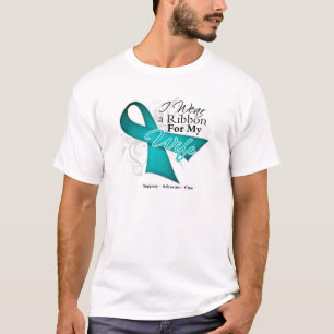 T-shirt Épouse - conscience turquoise de ruban