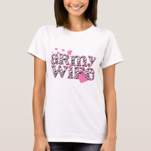 T-shirt Épouse d'armée [copie de zèbre]