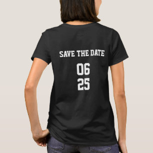 T-shirt Épouse de couple de jumelage de styles sportifs En