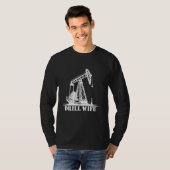 T-shirt Épouse de forage de terrain (Devant entier)