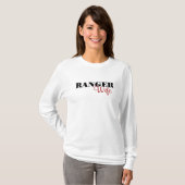 T-shirt Épouse de garde forestière (cursive) (Devant entier)