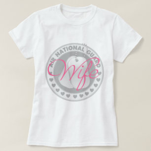 T-shirt Épouse de garde nationale d'air