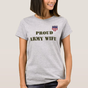 T-SHIRT ÉPOUSE DE L'ARMÉE FIÈRE