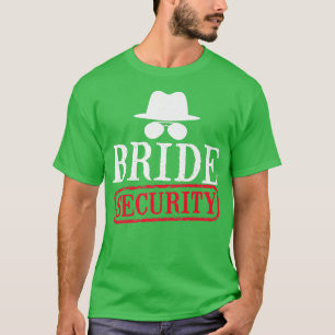 T-shirt Épouse de sécurité de servante d'honneur Mariage B