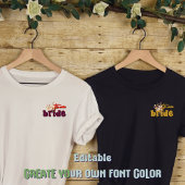 T-shirt Épouse D'Équipe-Rustique-Moderne-Simple-Modifiable