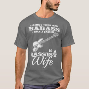 T-shirt Épouse du joueur de basse Baid