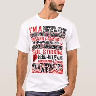T-shirt Épouse d'un mari aimant le chariot élévateur É