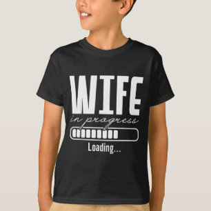 T-shirt Épouse en cours de fiançailles annonce de fiançail