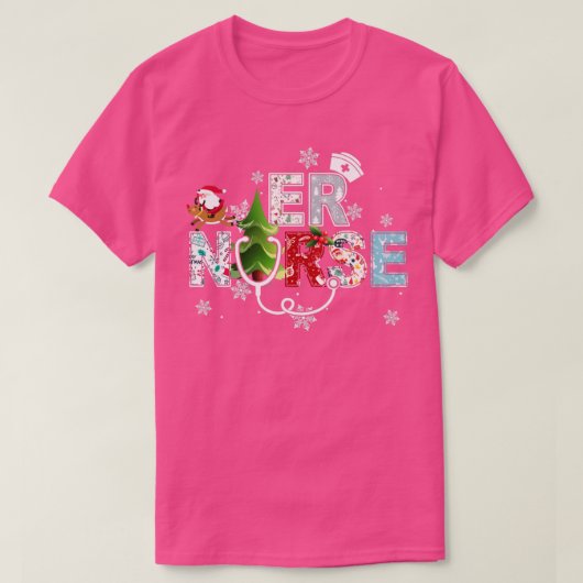 T-shirt Épouse ER Stethoscope Arbre de Noël Déco (Design devant)