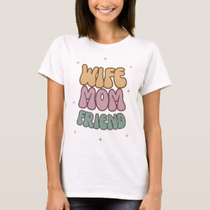 T-shirt Épouse Maman Amie, Cadeau de Fête des Mères, Cadea