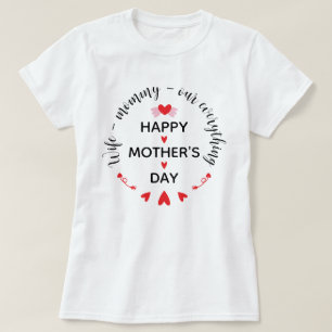 T-shirt Épouse Maman Notre Tout Mignonne Fête des Mères Do