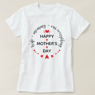 T-shirt Épouse Maman Notre Tout Mignonne Fête des Mères Do