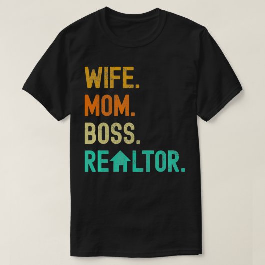 T-shirt Épouse Maman Realtor Grossiste Funny Agent Immobil (Design devant)
