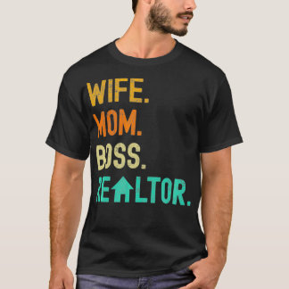 T-shirt Épouse Maman Realtor Grossiste Funny Agent Immobil