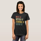 T-shirt Épouse Mère Grand-mère Légende (Devant entier)