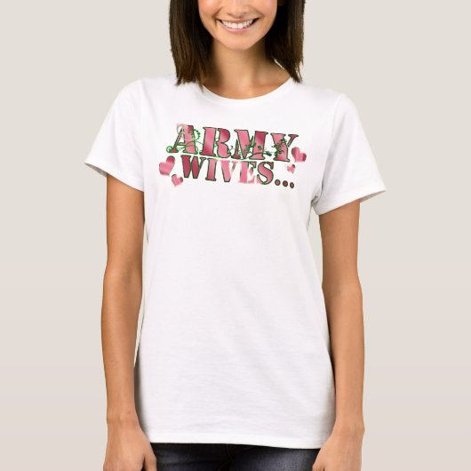 T-shirt Épouses d'armée - customisées (Devant)