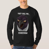 T-shirt Épouvantable. Bouzzard bleu dans un blizzard. (Devant)