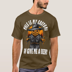 T-shirt Épouvantail citrouille C'Est Mon Costume Maintenan