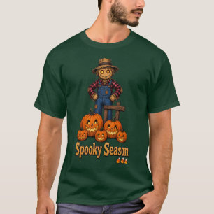 T-shirt Épouvantail/Citrouille de la Saison Sombre