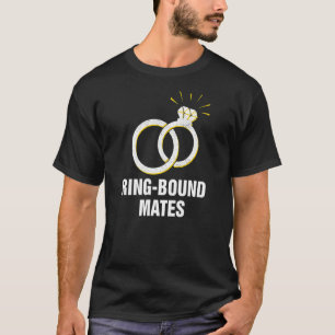 T-shirt Époux liés par l'anneau citations de mariage marié
