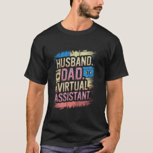 T-shirt Époux papa Assistant virtuel Équilibre de vie prof