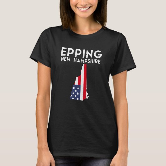 T-shirt Epping New Hampshire USA State America Travel (Devant)