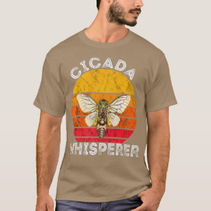 T-shirt Épreuve de sunset rétro de l'insecte Brood de Cica