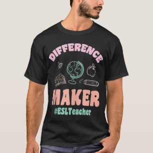 T-shirt EPS Enseignants Différencier Maker ESLTeacher Reto