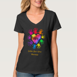 T-shirt Epstein Barr Mains de sensibilisation au virus Eps