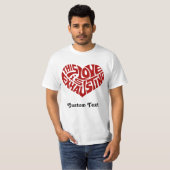 T-shirt Épuisant l'amour (Devant entier)