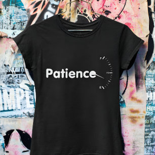 T-shirt épuisé par le manque de patience citation