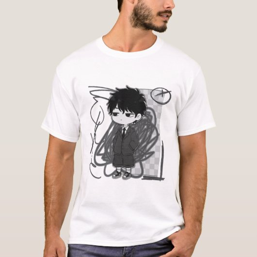 T-shirt Épuisement professionnel Relatable Garçon Chibi Co (Devant)