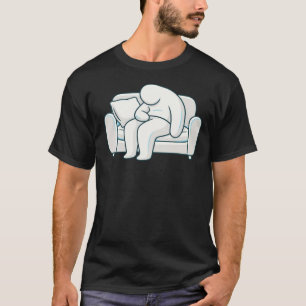 T-shirt Épuisement silencieux – Illustration moderne et st