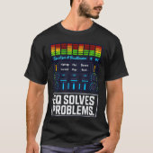 T-shirt EQ Solves Problems – Equalizer Music Producer Tee (Devant)