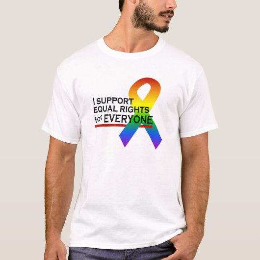 T-shirt EQUAL RIGHTS SUPPORTER, choisir style & co (Devant)