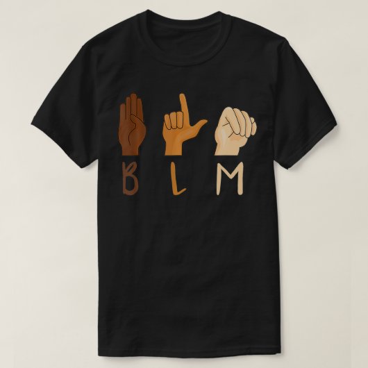 T-shirt Equality ASL Sign BLM Gift (Design devant)