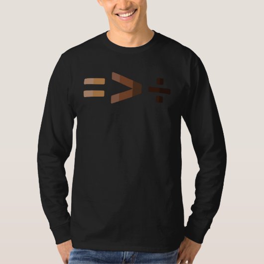 T-shirt Equality Is Greater Than Division Symbols Human Ri (Devant)