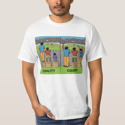 T-shirt Equality vs Equity – Inspiring Social Justice (Devant)
