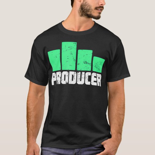 T-shirt Equalizer Bars Producteur De Musique En Difficulté (Devant)