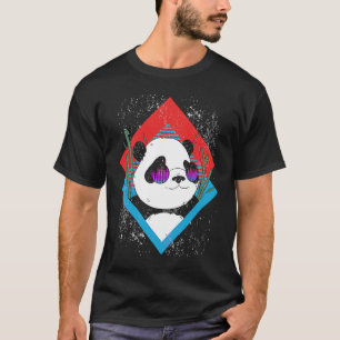 T-shirt Equalizer de musique DJ Rave Party Musican Panda