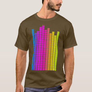 T-shirt Equalizer Rainbow Music Lover Sound Engineer Audio