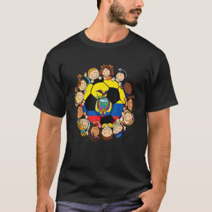 T-shirt Equateur Ball Kids Toddler Girl autour de Equateur