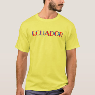 T-shirt Equateur Drapeau pour les amoureux de la Coupe du