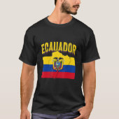 T-shirt Equateur Fierté Equatorienne Adultes Femmes Hommes (Devant)