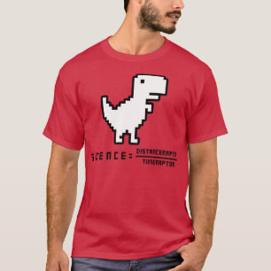 T-shirt Équation amusante Velociraptor 4
