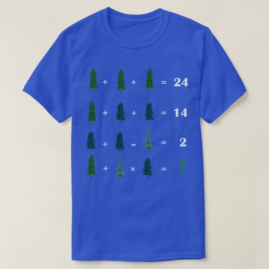 T-shirt Équation de l'enseignant en mathématiques 2 (Design devant)