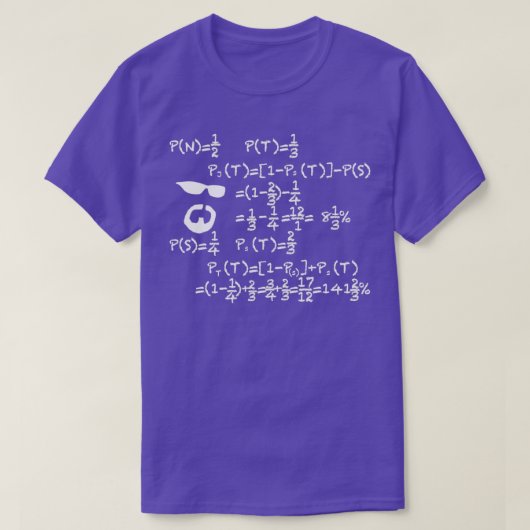 T-SHIRT ÉQUATION DE MATHÉMATIQUES STEINER (Design devant)