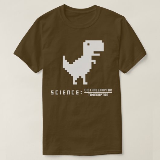 T-shirt Équation drôle de Velociraptor 7 (Design devant)